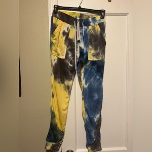 Aq sport multicolor sweat pants. Size M